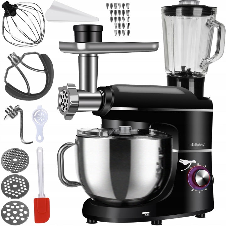 Ruhhy Robot Planetarny Kuchenny Blender Maszynka do Mielenia z Misą 6,2 L aż 11w1
