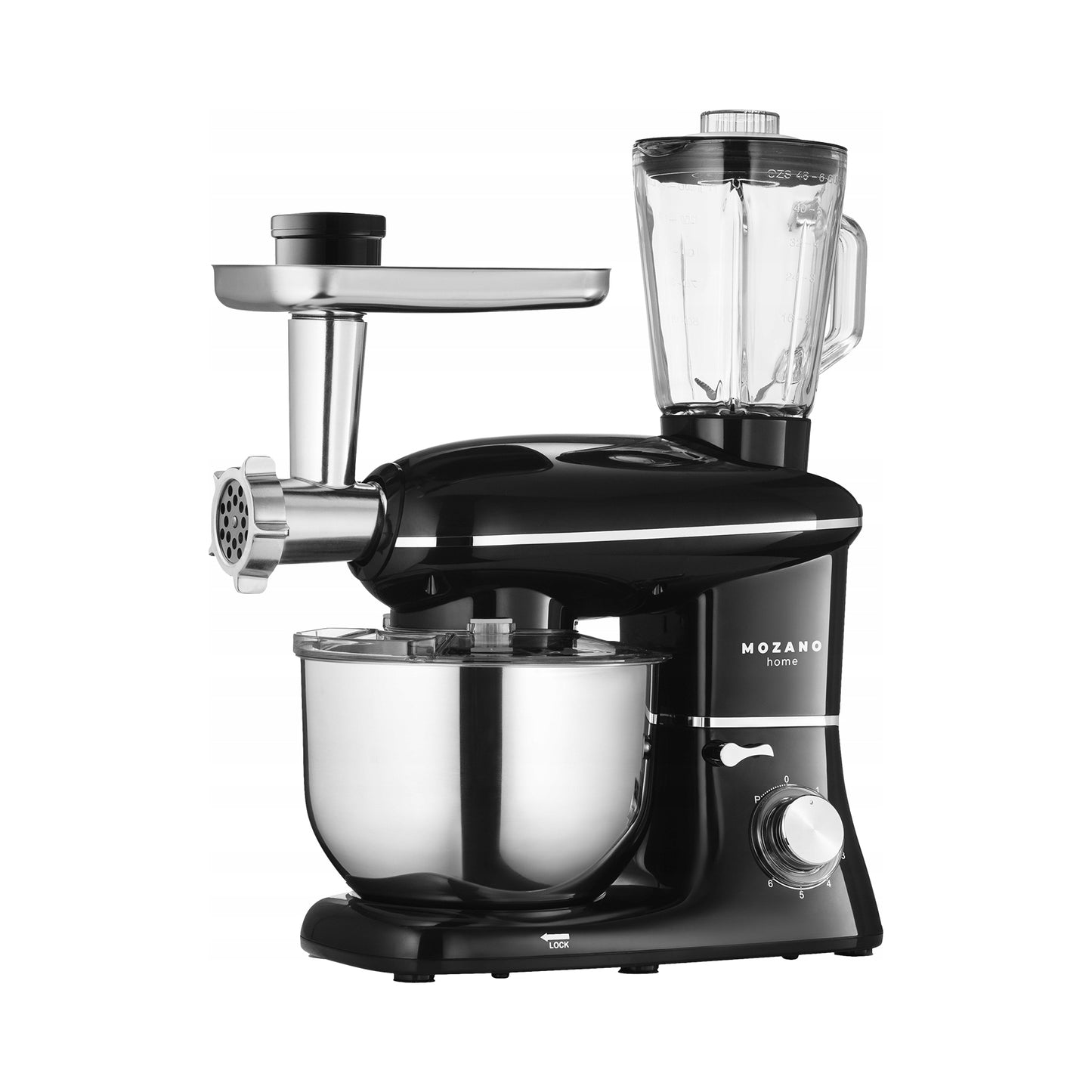Robot kuchenny planetarny Mozano Kitchen Assistent 8w1 6,2l 2000W czarny(Robot kuchenny planetarny Mozano Kitchen Assistent 8w1 6)