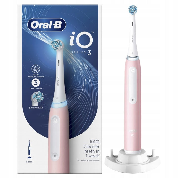OdkryjOral B Oral-B iO3 Różowa Szczoteczka elektryczna(Oral-B iO3 Różowa Szczoteczka elektryczna')