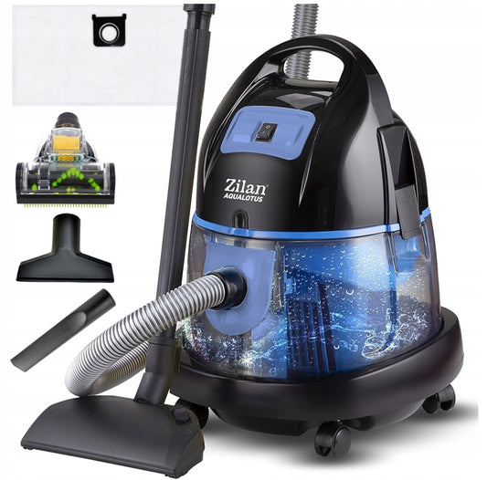 ODKURZACZ WODNY MEGA MOC NADMUCH TURBOSZCZOTKA AQUA 8l BEZWORKOWY 2000W(ODKURZACZ WODNY MEGA MOC NADMUCH TURBOSZCZOTKA AQUA 8l BEZWORKOWY 2000W)