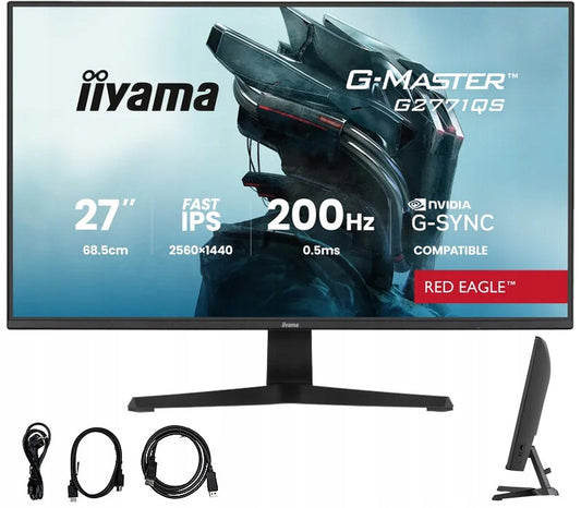 iiyama Monitor 27 iiyama G-Master G2771QS-B1 WQHD IPS LED 200Hz 0,5ms HDMI DP HDR(23/Monitor 27 iiyama G-Master G2771QS-B1 WQHD IPS LED 200Hz 0)