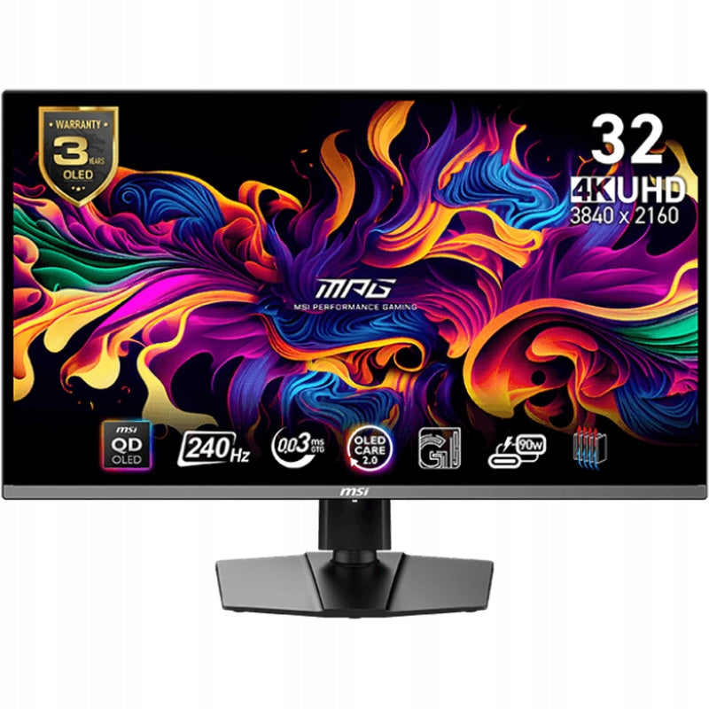 MSI Monitor MSI 32 MPG 321URX QD-OLED |3840x2160 (UHD 4K)| 240Hz|0,03ms|HDR400(26/0 ms/Monitor MSI 32 MPG 321URX QD-OLED |3840x2160 (UHD 4K)| 240Hz|0)