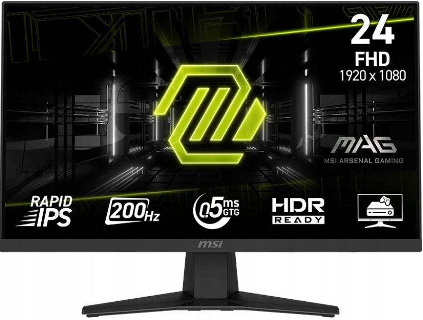 MSI Monitor gamingowy MSI MAG 244F 23.8'' FHD Rapid IPS 200Hz 0.5ms GTG