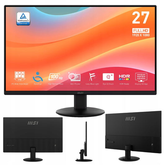 MSI Monitor LED MSI PRO MP272L 27  1920 x 1080 px IPS / PLS(23/1 ms/Monitor LED MSI PRO MP272L 27  1920 x 1080 px IPS / PLS)